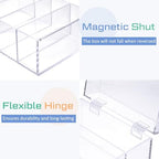 Mooliwe Index Card Holder Acrylic Organizer 50 Dividers, 5 x 8 Inch - Image 4