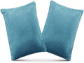 1 MIDDLE ONE 2 Pack Small Pillow, Memory Foam Mini Pillow 11 X 7 Inches for Travel, Sleeping, Nap and Neck, Knee, Lumbar Support, Tiny Cushion for Pet, Dogs (Lake Blue) by 1MIDDLEONE