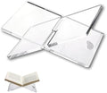Recipe Book Holder Stand - Acrylic X-Shaped Cookbook Stand, Medium by Helba