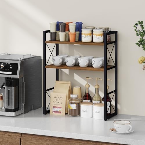 YINMIT Desk Shelf Organizer for Top of Desk with 3-Tier Open Shelves - Image 2