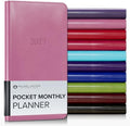 Gallery Leather Pocket Monthly Planner 2026-2027 Camden Orchid by GalleryLeather