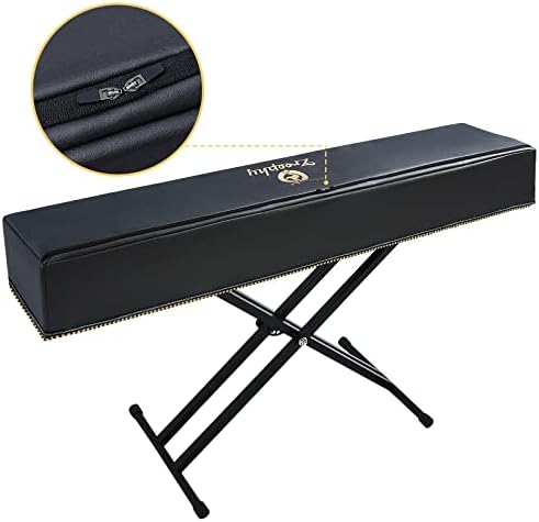 Piano 88 Keys Keyboard Dust Cover with Music Stand Opening of Zipper Design, Dust Proof Cover Compatible for Yamaha P35 P45 P48 P71 P85 P95 P105 P115 P125 Digital Pianos Keyboards - Image 2
