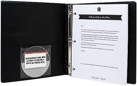Homeowner's Book of Records Binder, Organize Household Receipts and Home Repair Record Keeping (Navy) - Image 3