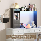 ChooChoo Desktop Bookshelf with LED Lights and 4 Shelves - Image 6