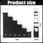Cable Zip Tie Storage Holder, Black, 14 x 13 Inch, 6 Pockets - Image 2