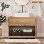 joybest Dark Brown Wicker Baskets for Shelves, Hand-woven Storage Baskets - Image 4