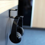 Headphone Holder Headset Stand Headphone Stand Simple Headphone Stand Holder Hanger Hook Tape Under Desk Dual Headset Stand Mount Earphone Holder Easy to Use Headset Holder(3pcs) - Image 4