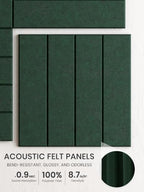 Bumusty 48" x 36" Large Cork Board Alternative, Christmas Green - Image 3