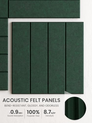 Bumusty 48" x 36" Large Cork Board Alternative, Christmas Green - Image 3