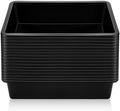 Qunclay 16 Pcs Black Plastic Turn in Trays, Letter Size Classroom Bins by Qunclay