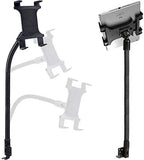 Heavy Duty Flexible 22“ Aluminum gooseneck ELD compliant car truck fleet floor seat bolt tablet mount for Apple iPad Air Pro Mini Microsoft Surface Pro/Book Lenovo Verizon 7 8 10 12 tablets by ChargerCity