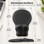 Ergonomic Mouse Pad with Wrist Rest, Extended Forearm Support - Image 6