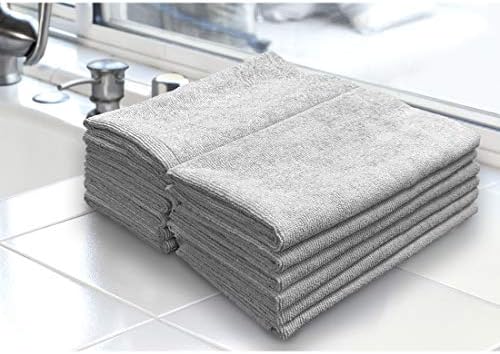 Ultra-Cut Absorbent Microfiber Towels, Silver-Embedded, Lint & Scratch-Free, for Home, Lab, & Dairy Industry Use, 12x12 Inches 25-Pack - Image 2