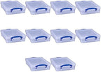 Really Useful Box 4 Liter Plastic Storage File Box Container, 10 Pack by ReallyUsefulBox