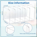 Suzile Clear Acrylic Magazine File Holder, Classic, 14.2 x 7.2 x 6.5 Inch - Image 2