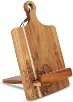 Wooden Cookbook Stand for Kitchen Counter - Reversible Recipe Book Holder with Cooking Measurement Conversion Card - Gift-Ready Adjustable Tablet Cookbook Holder Stand - 13.7"x8.2" by ULLAHOLMScandinavianStyles