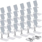 Wonderjune 36 Pcs Cell Phone Stand for Desk Phone Holder Stand Foldable Angle Height Adjustable Portable Holder Tablet for Office Travel Photography (White) by Wonderjune