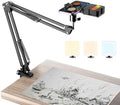 Overhead Phone Mount with Rechargeable Light for iPhone, Desk Tripod with Clamp for Content Creator Camera Recording, Top Down Holder Stand for Filming/Live/Cooking/Unboxing/Drawing/YouTube/TikTok by LenTok