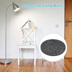PATIKIL 12" Diameter Felt Furniture Pads, 8 Pack 1/5" Thick Lamp Base Felt Round Soft Adhesive Non-Slip Anti-Scratch Backed Felt Floor Protector for Lamp Furniture DIY Craft, Dark Grey - Image 5