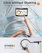 SAIJI Tablet Holder for Bed - iPad Phone Stand for Lap (White) - Image 4