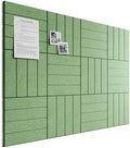 Bumusty 48" x 36" Large Cork Board Alternative, Moss Green by BUMUSTY
