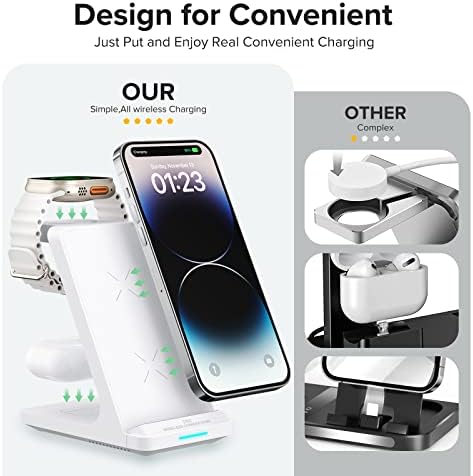 3 in 1 Fast Wireless Charging Station for Multiple Apple Devices - Image 4