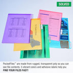 Ultimate Office Poly Color File Folders Letter Size, 5th-Cut Tabs, Set 100 - Image 3