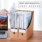 Geyee 50 Pcs Cardboard Magazine Holder Magazine File Holder, Brown - Image 5