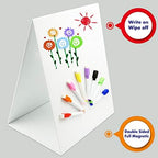 Magnetic Tabletop Desktop Easel &Whiteboard with Bonus 8X Dry Erase Markers. Double Sided and Self-Standing (16” X 12.5”) (Pack of 2) - Image 5