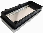 Computer Wire Cable Hole Cover Grommets， Alloy Desk Cable Grommet Rectangular Threading Box with Wire Clip Holder Table Outlet Line Hole Cover Office Furniture Hardware(Black) - Image 6