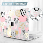 Case for Surface Laptop 8 2026/7 2024 13.8", Pink & Gold Hearts - Image 7