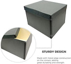 Lineco Record Storage Box 12x15x10 inch, Acid-Free Gray Boxboard, 2 Pack - Image 5