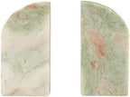 Creative Co-Op Half Arch Marble Bookends, Green - Image 4