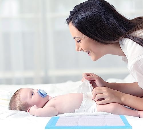 Rocinha 100 Pack Disposable Changing Pads Baby Disposable Underpads Waterproof Diaper Changing Pad Breathable Underpads Bed Table Protector Mat (17 x 13 Inches) - Image 5