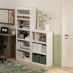 Furinno Rail 5-Tier Book Shelf with Open Shelf, White - Image 2