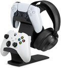 BRAINWAVZ The Gravitas - Headphone Stand & Game Controller Holder for Desk - Universal Design for All Types of Headsets & Gamepads (Black) by Brainwavz