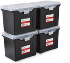 STAPLES File Box Portable Tote, Letter Size, Black, 4/Carton by Staples