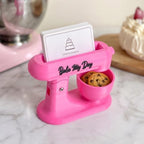 CALLIE Personalized Business Card Holder, Custom 3D Printed Stand Mixer Business Card Display Stand with Name, Desk Decor Birthday Gift for Bakery Staff Chef - Image 3