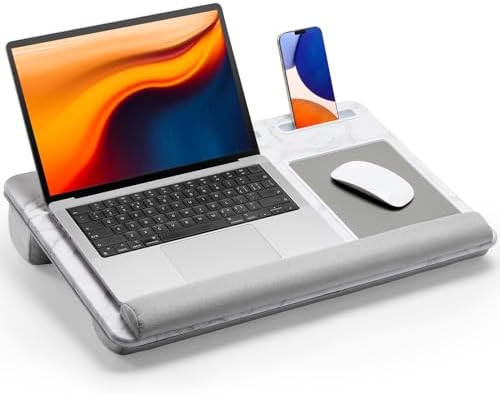HUANUO Lap Desk - Fits up to 17 inches Laptop Desk, Marbling by HUANUO