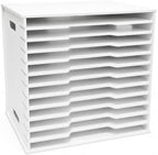 Scrapbook Paper Organizer Storage 12" x 12", 12 Slots File Sorter Storage, Desktop Paper Organizer Rack, 12 Tier Craft paper Holder for Home Office by Unknown