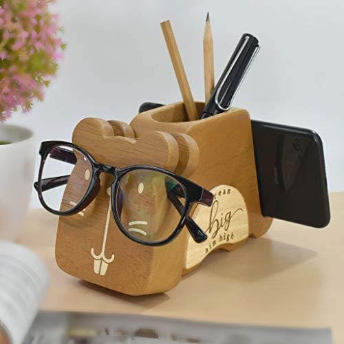 I'm Wood Multipurpose Eyeglass Phone Pen & Hamster Pencil Holder - Image 4