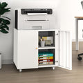 Large Rolling Printer Stand with Storage,Printer Table for Home Office by TEEALUBAN