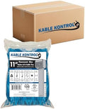 Kable Kontrol Cable Zip Ties, 11 Inch, 8500 Pcs, 50lbs Test, FL Blue by KABLEKONTROL%C2%AE
