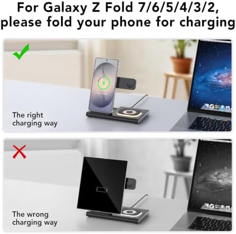 Wireless Charger for Samsung Galaxy Watch 9/Ultra2 Charger, Nightlight - Image 5