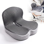 CHANCEE X-Large Ergonomic Seat Cushion with Lumbar Support (Grey) by StyleComfortforEveryHome