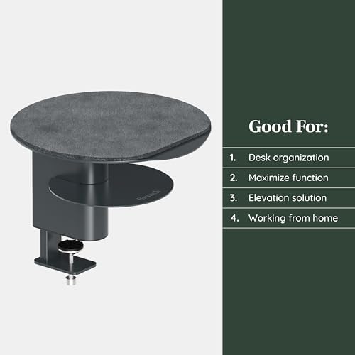 Branch Desk Perch, Elevated Desk Clamp Shelf for Monitors - Image 5