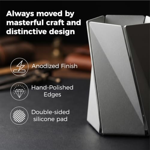 WHITE DESIGN Origami Pen Holder with Gift Box, Premium Aluminum Desk Art - Image 5