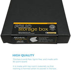 Lineco Clamshell Archival Storage Box, 9.5x12.5x1.75 Inch, Black, Pack of 2 - Image 5