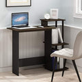 Furinno Efficient 29-Inch Computer Desk with 3-Tier Shelf, Brown Walnut by Furinno-FitsYourSpaceFitsYourBudget