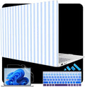 Case for Surface Laptop 8 2026/7 2024 13.8", Blue & White Stripes by WelcomeViseNewitems